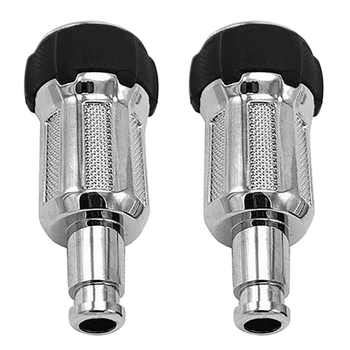 

Auto Parts Durable 2 x Armrest Box Adjustment Knob Silver for Land Rover Range Rover 2014-2018