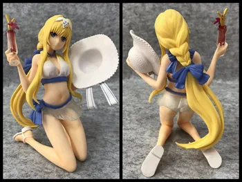 

Anime Girl Figure Sword Art Online figure SAO EXQ Swimsuit Ver. PVC Action Model Collection Figura Toy Boys Model Gifts