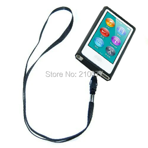 Черный силиконовый гелевый Чехол для iPod Nano 7-го 8-го поколения чехол со съемным