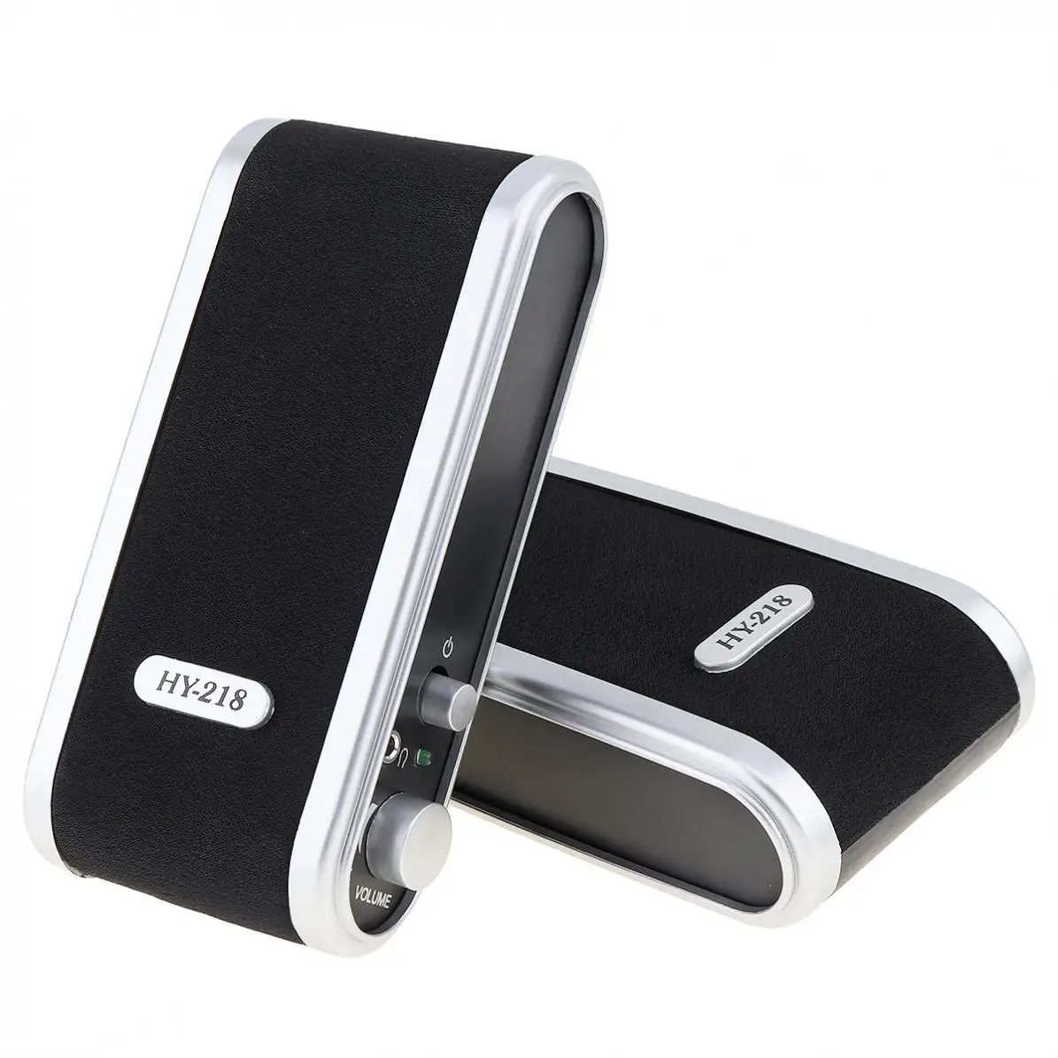 Usb2 0 6w Wired Usb Power Speakers Stereo 3 5mm Audio Jack For Pc Laptop Computer Mac Mini Plastic Headphones Microphone