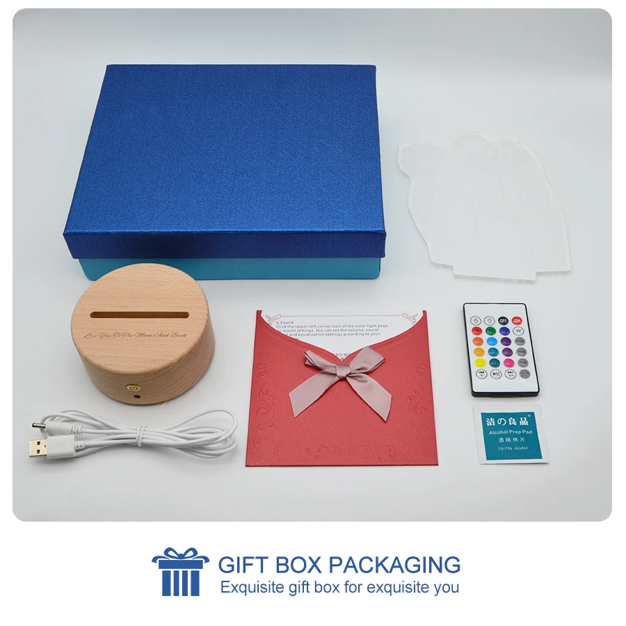 Индивидуальные 3D акриловые ночник цветные bluetooth-колонки приложение управление лампа «сделай сам» для дня рождения Рождественский подарок на свадьбу