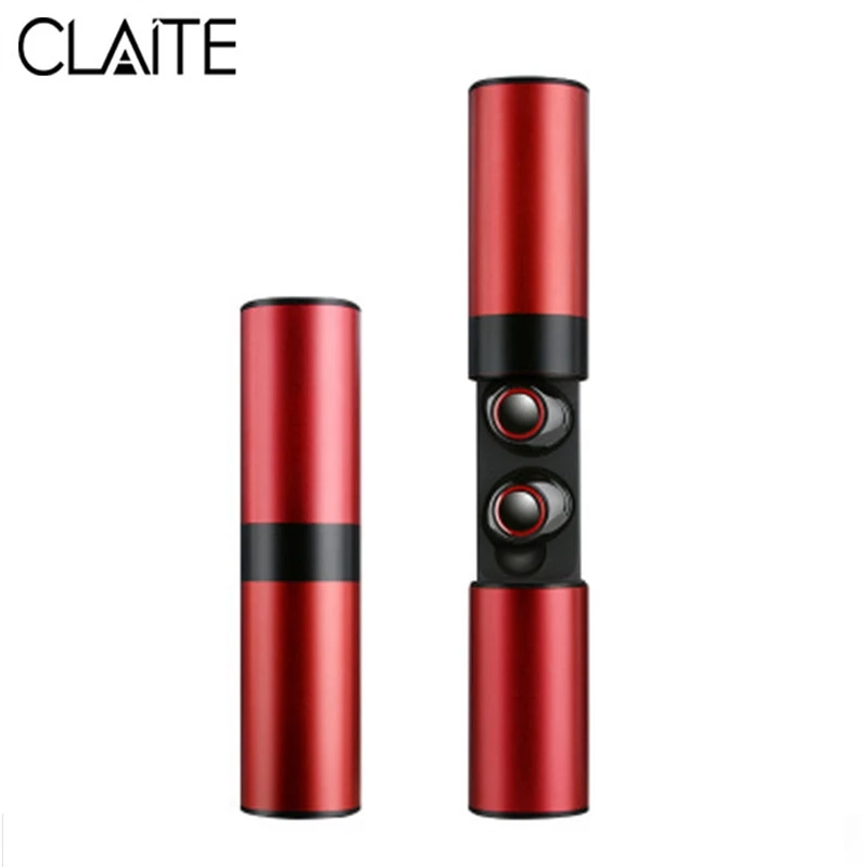 CLAITE S2 TWS беспроводные Bluetooth наушники мини Hi-Fi стерео музыкальные наушники водонепроницаемые спортивные наушники с портативной зарядной коробкой