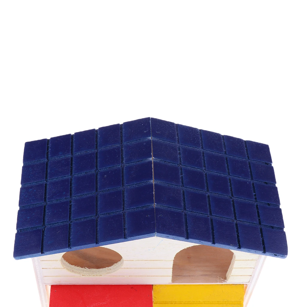 Wooden Hamster Mouse Gerbil Rat Pet Small Animal Hideaway House Cabin