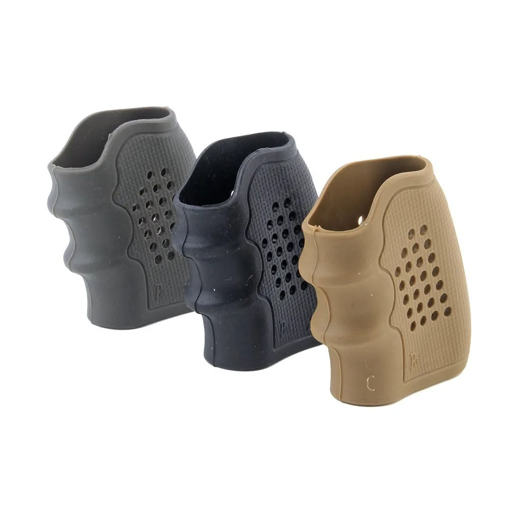 

Pistol Rubber Grip Glove Cover Sleeve Anti Slip For Revolver Handguns Gel Blaster Airsoft Hunting Accessories Nylon Magazine