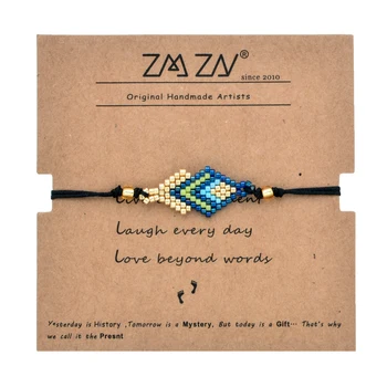 

ZMZY Boho Multicolour MIYUKI Beads Bracelet & Bangle For Women Girls Adjustable Charm Bohemia Ethnic Hand Jewelry Gift