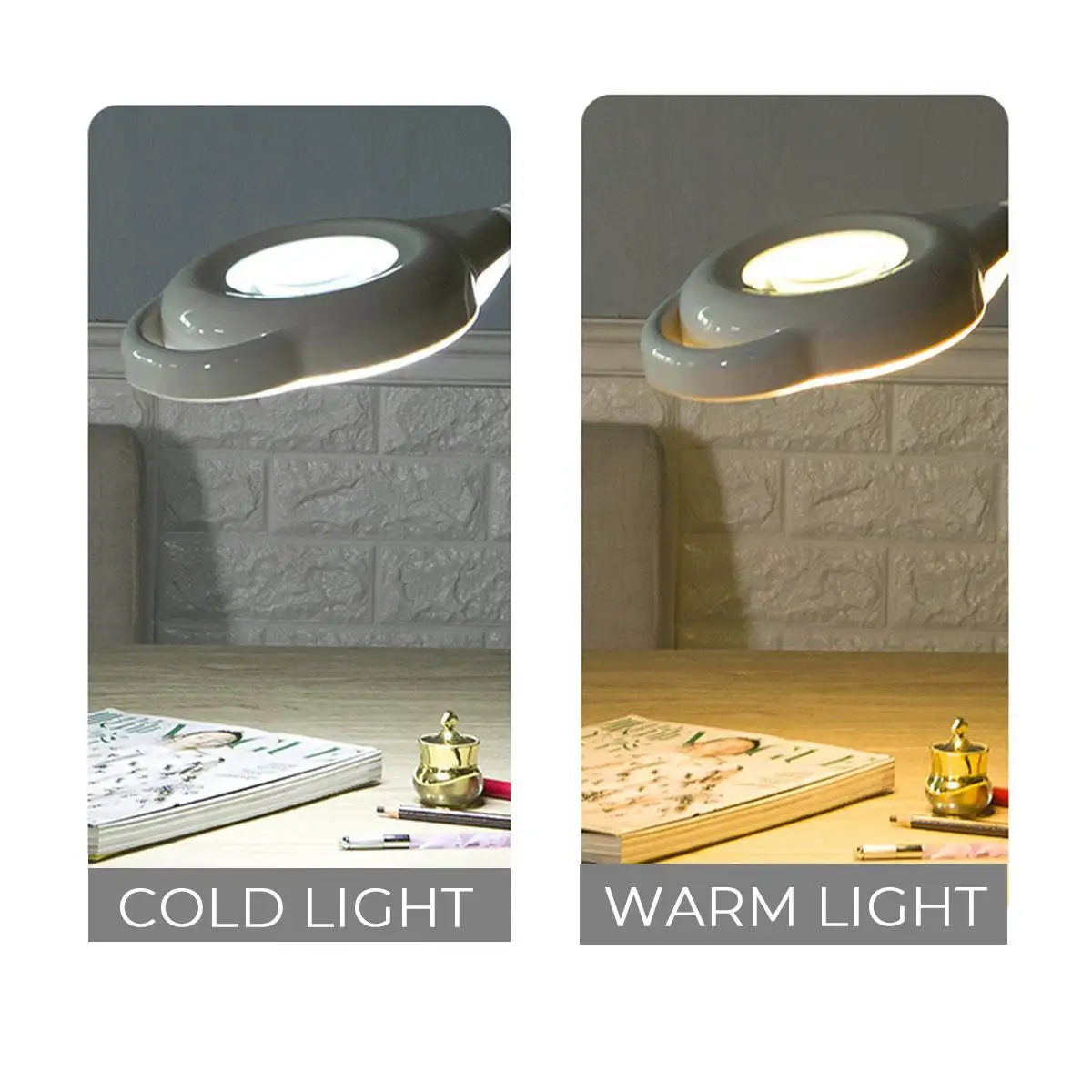  16X Diopter LED Magnifying Floor Stand Lamp Magnifier Glass Cold Ligth Len Facial Light For Beauty  - 4000291831453