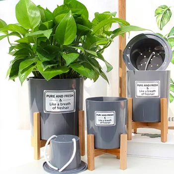 

Plant Stand Indoor Wood Flower Pot Holder Wooden Display Home Living Room Potted Rack Modern Decor DC120