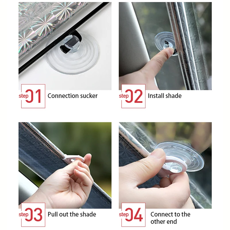Car Sunshade for Front&Rear Windshield Side Window