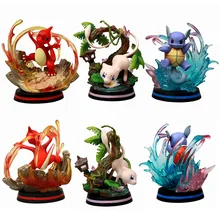 Figurine de scène de poupée Pokemon, figurine Mi tortue feu Dragon, modèle fait à la main, ornements cadeaux