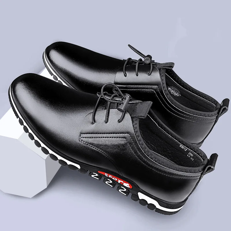 

New Big Size 38-48 Oxfords Leather Men Shoes Fashion Casual Slip On Formal Business Wedding Dress Shoes Men Drop Shipping erf56