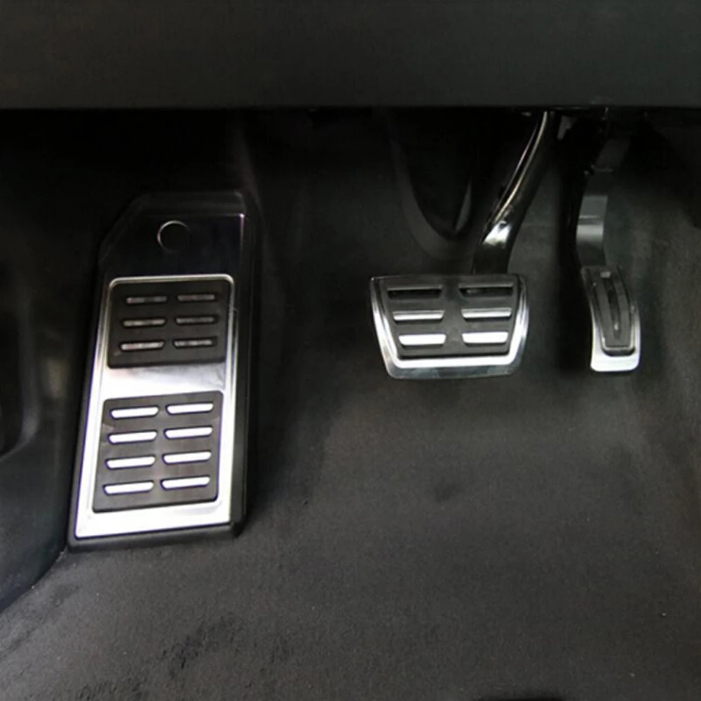 Car Pedals Car Accessories Fuel Accelerator Brake footrest Plate For Audi Q7 SQ7 Q8