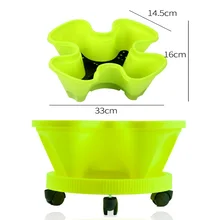New Three-Dimensional Multi-Layer Combination Flowerpot, Strawberry Planting Pot, Large Four-Petal Balcony Vegetable Garden