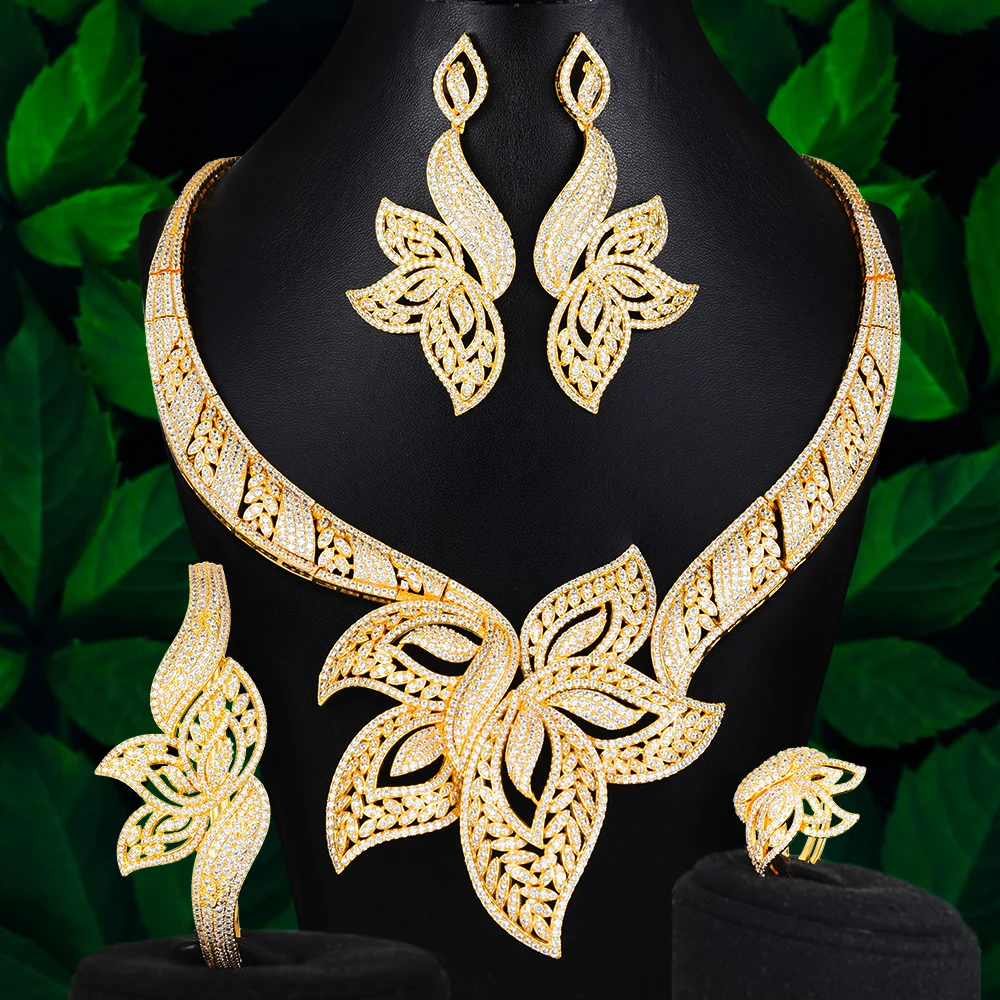 GODKI Luxury Starfish African Jewelry Sets For Women Wedding Cubic Zirconia Dubai Bridal Jewelry Set 2020 Costume Jewelry
