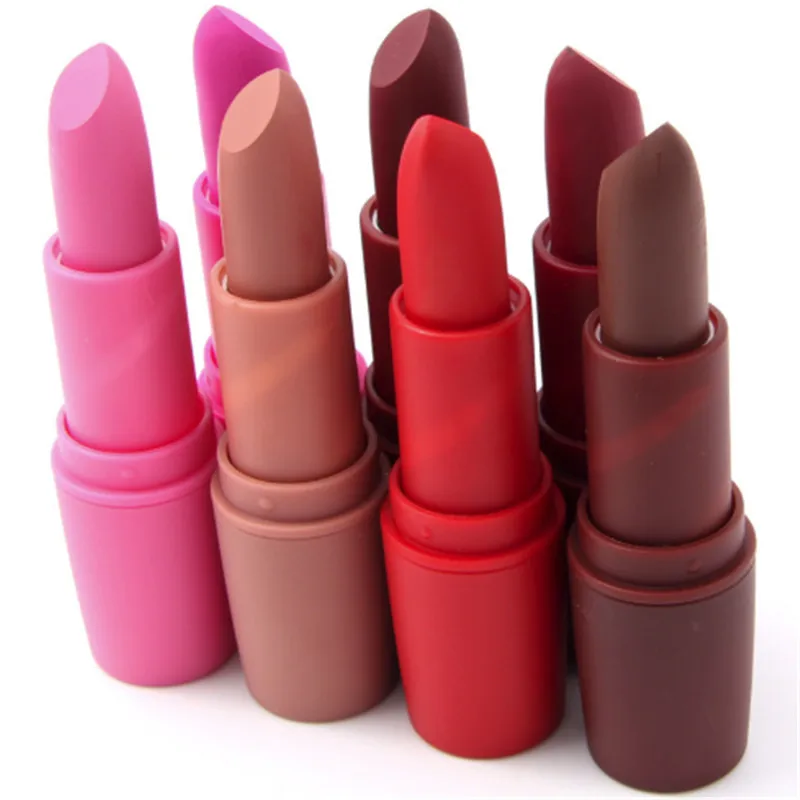 

New Lipsticks For Women Sexy Brand Lips Color Cosmetics Waterproof Long Lasting Miss Rose Nude Lipstick Matte Makeup Miss Rose