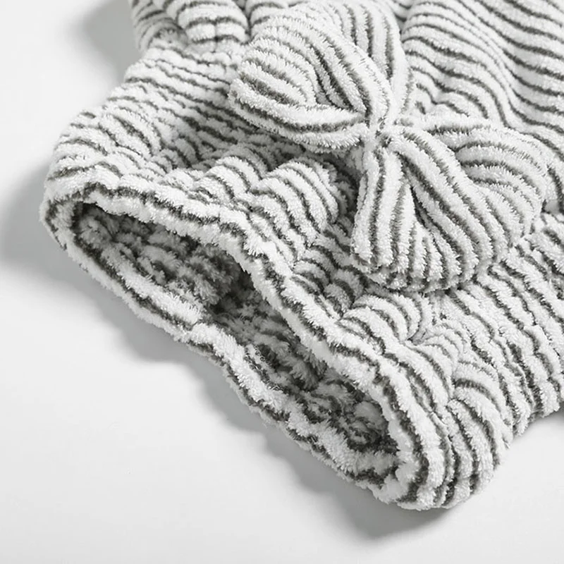 Eco-friendly Super Absorbent Hair Towel Soft Bath Head Turban Wrap Quick Dry Shower Hair Towels Hat For Drying Hair Women Girls