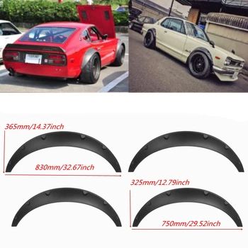 

Hot 4pieces Universal Car Mudguard Mud Guard For Fender Flares Car Mudguard Flares Flexible For Audi For BMW For Benz BFD-UNIZG-