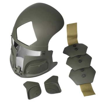 

TNG Galac-tac FAST US Army Tactical Helmet Protective Mask for Hunting War Game (without Helmet) - Ranger Green