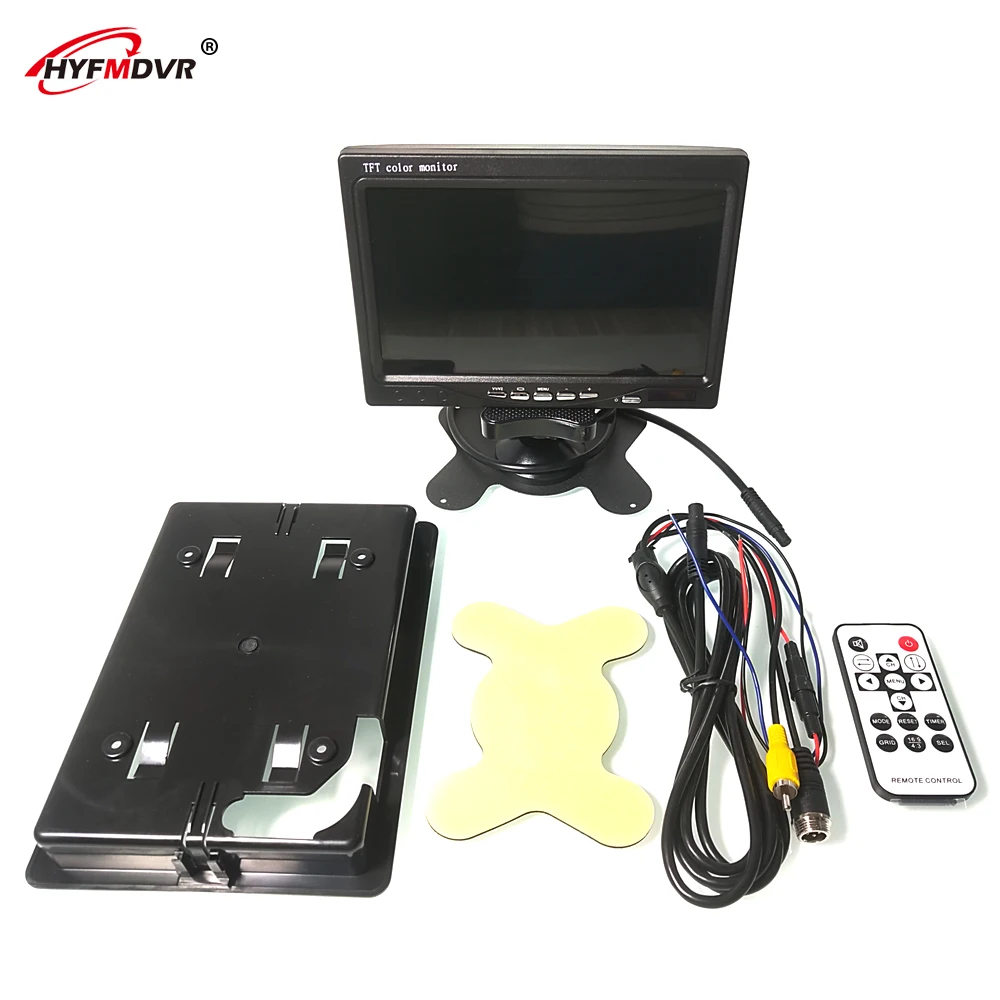 HYFMDVR 7 дюймов Lcd 24V автомобильная система заднего экрана школьный автобус автомобильный монитор заднего вида PAL/NTSC/Auto