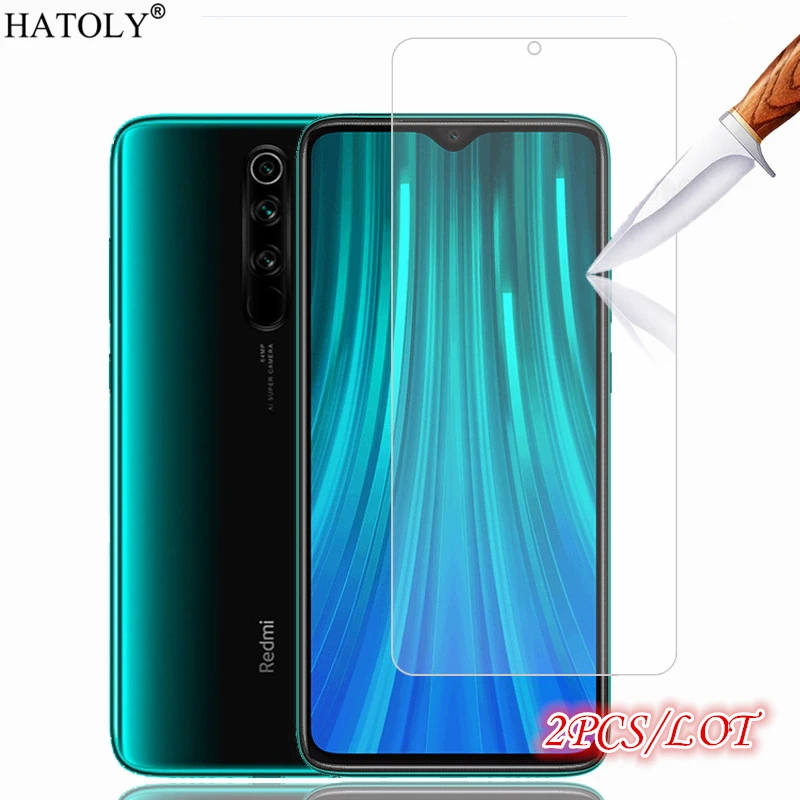 2 шт. для стекла Xiaomi Redmi Note 8 Pro защита экрана Закаленное стекло Защитная стеклянная