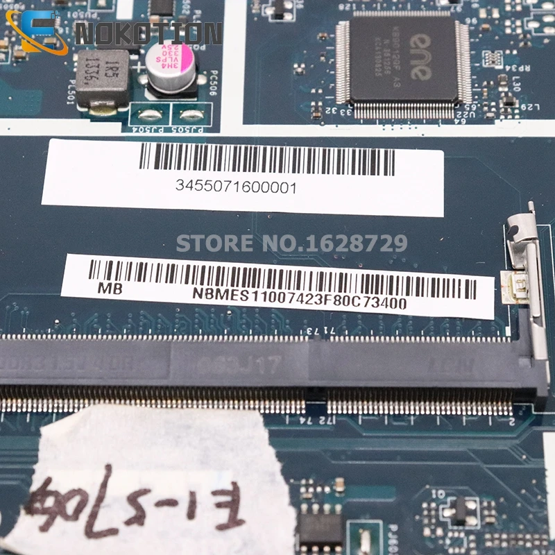 discount NOKOTION NBMES11007 NB.MES11.007 Z5WE1 LA-9535P for Acer aspire E1-570 E1-570G laptop motherboard G