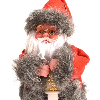 

Glowing Hip-shaking Electric Music Santa Claus Doll Rotating Toy Christmas Decoration DTT88