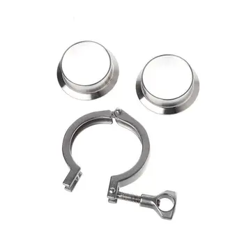 

51MM SS304 2inch Sanitary Pipe Weld Ferrule & Tri Clamp &1x PTFE Gasket Kit