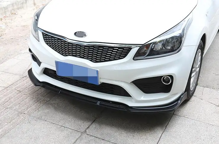 Для KIA K2 RIO Body kit спойлер 2016 2018 ABS задний передний бампер диффузор защитные