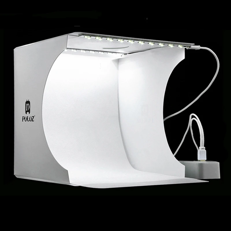 Foto luz carpa estudio fotográfico fotobox móvil foto carpa plegable con LEDs fondos 2