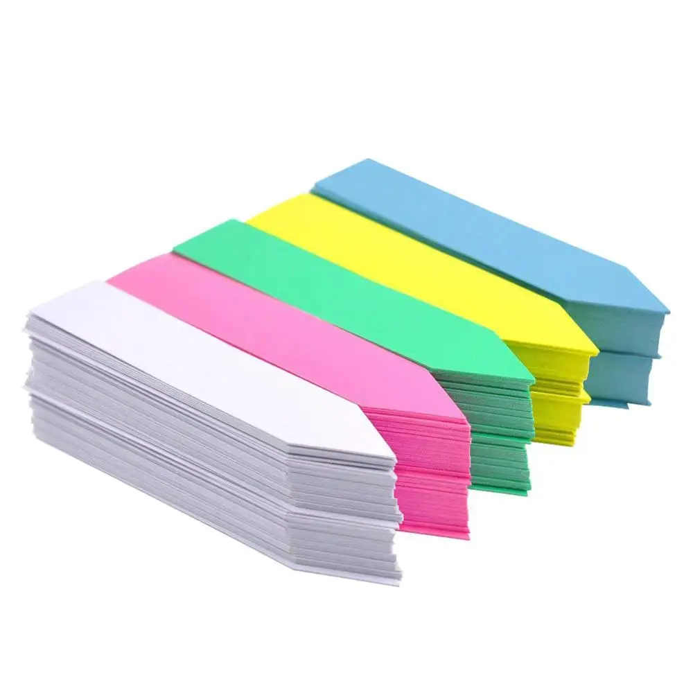 Etiquetas de plástico para plantas de jardín, rotuladores para vivero, flores, semillas, bandeja, herramientas de marcado, colores mezclados, 100 Uds.