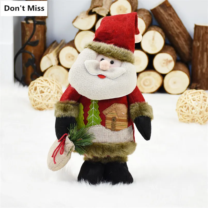 Рождественский подарок Санта-Клаус, Рождественская Кукла-снеговик, украшения для дома, стоячие фигурки, елочные украшения, Navidad