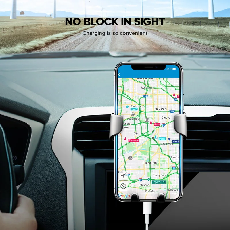Универсальный автомобильный держатель для телефона в автомобиле крепление на вентиляционное отверстие подставка без магнитный держатель для мобильного телефона для смартфона Xiaomi Скоба-держатель