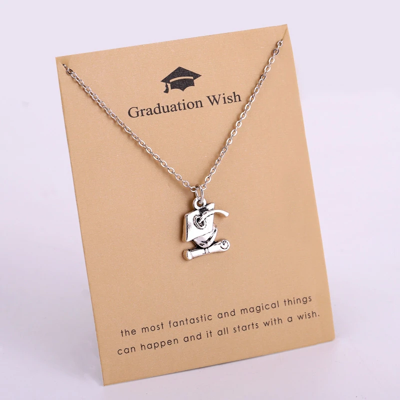 Collares de cadena de brújula para mujer, regalo de graduación, collar de escolar, joyería, envío directo|Collares colgantes| - AliExpress