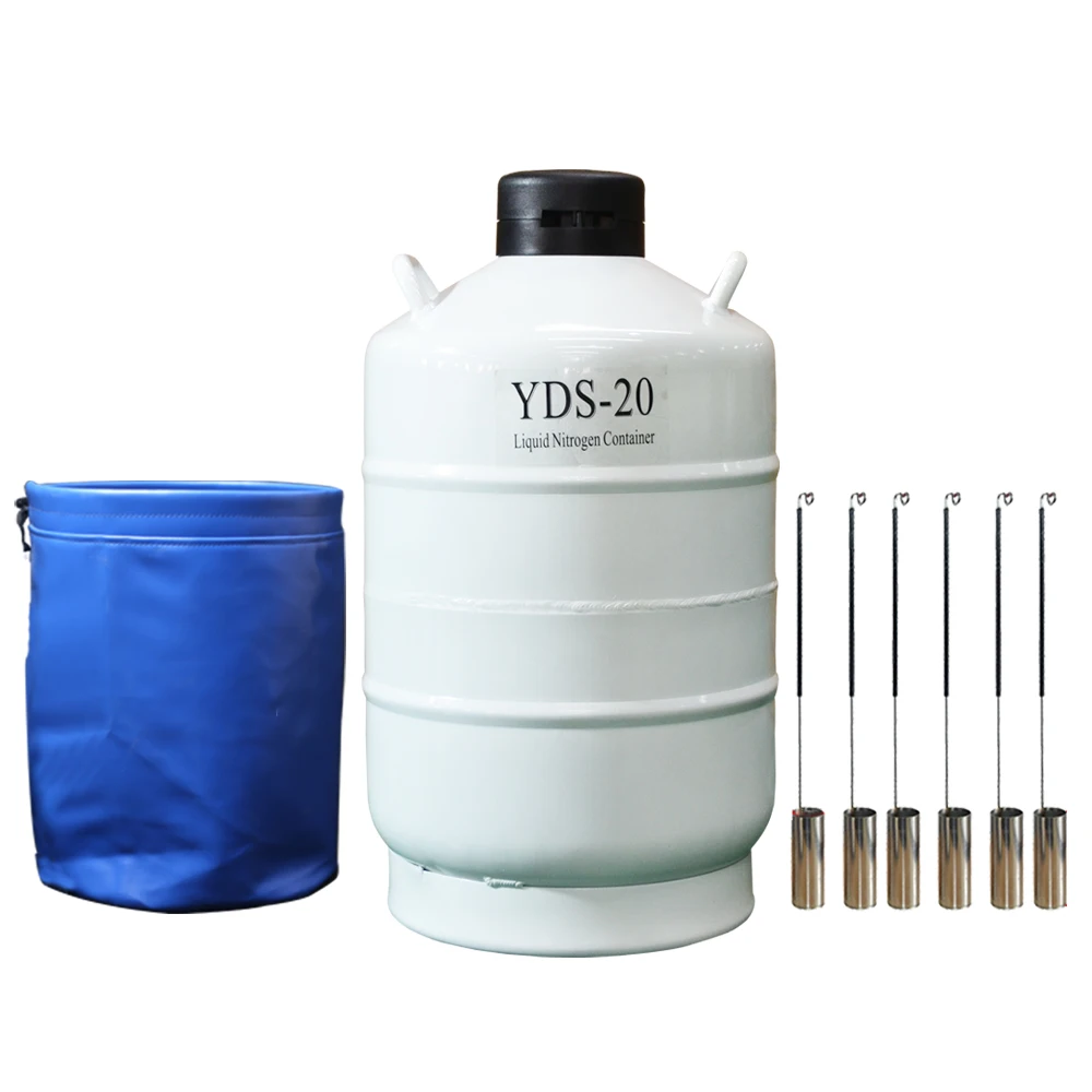 5-летняя гарантия контейнер yds 20 жидкого азота резервуар, Дьюар сосуд 20 газовый баллон для хранения фляга bull semen контейнер - Color: yds-20-50