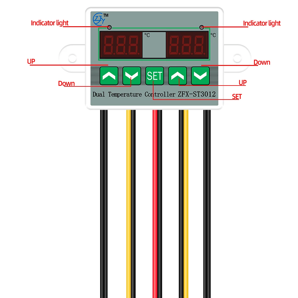[ZFX, thermostat, temperature, controller, 12V/24V/110V-220V]