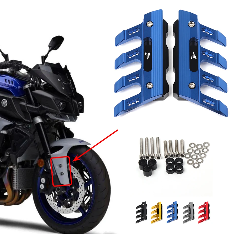 

Motorcycle Front Fender Side Protection Guard Mudguard Sliders For YAMAHA MT01 MT15 MT25 MT125 MT07 MT09 Accessories universal