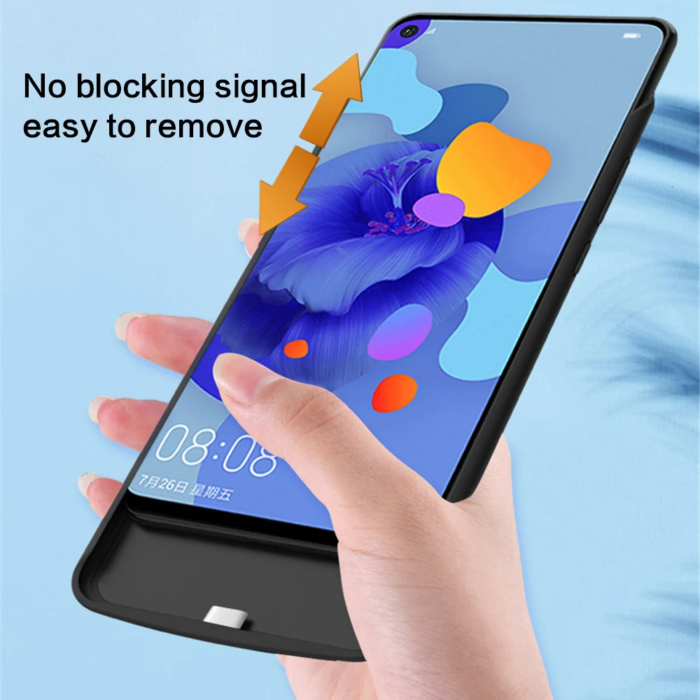 For Huawei Nova 5i Pro 5500mAh Battery Charger Case Extended Battery Backup Power Protective Cover Back Case Coque Fundas