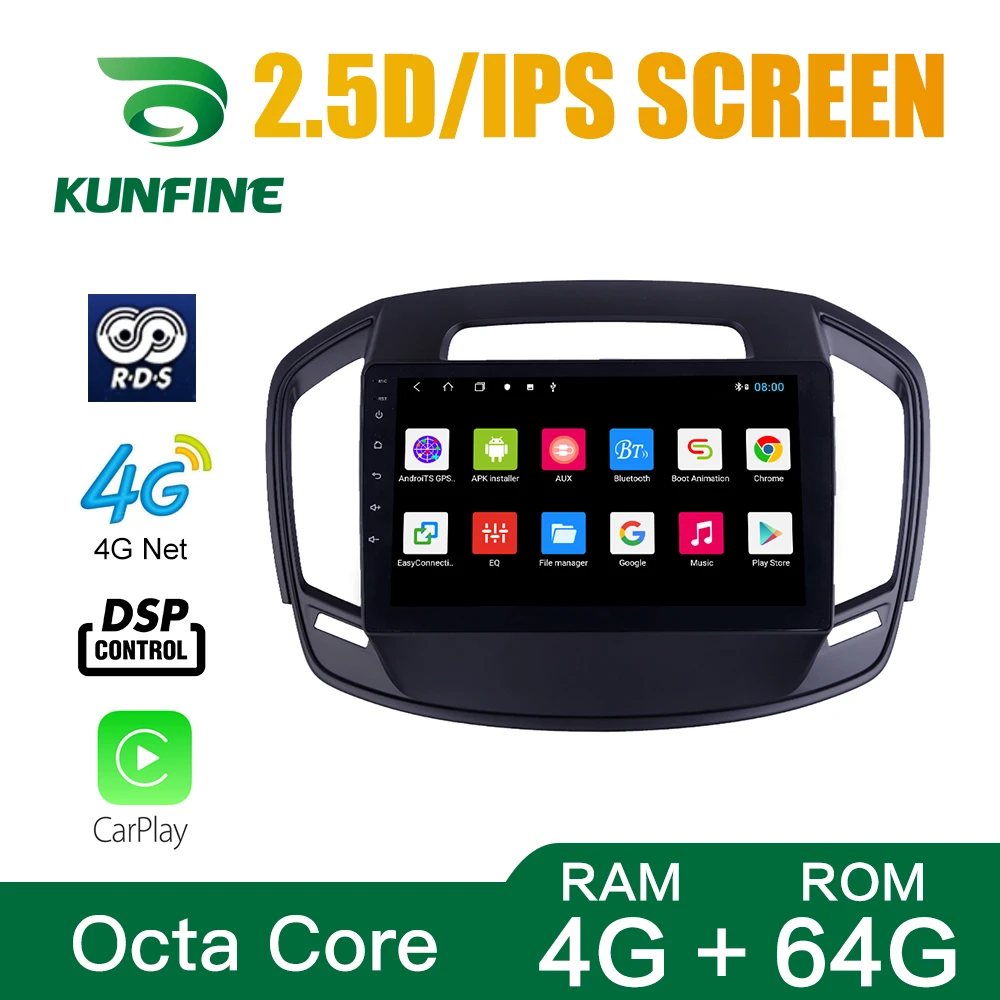 Octa Core 1024*600 Android 10 0 автомобильный DVD GPS-навигатор плеер Deckless стерео для Buick Regal 2014-2018