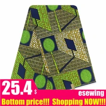 Дашики Лучшая цена нигерийская африканская Анкара Золотая мягкая новая восковая ткань с принтом, африканская одежда материал хлопок