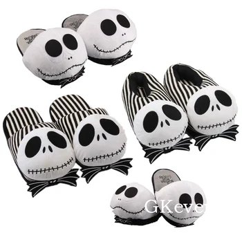 

27cm The Nightmare Before Christmas Jack Skellington Plush Shoes toy Women Girl Christmas Birthday Gift