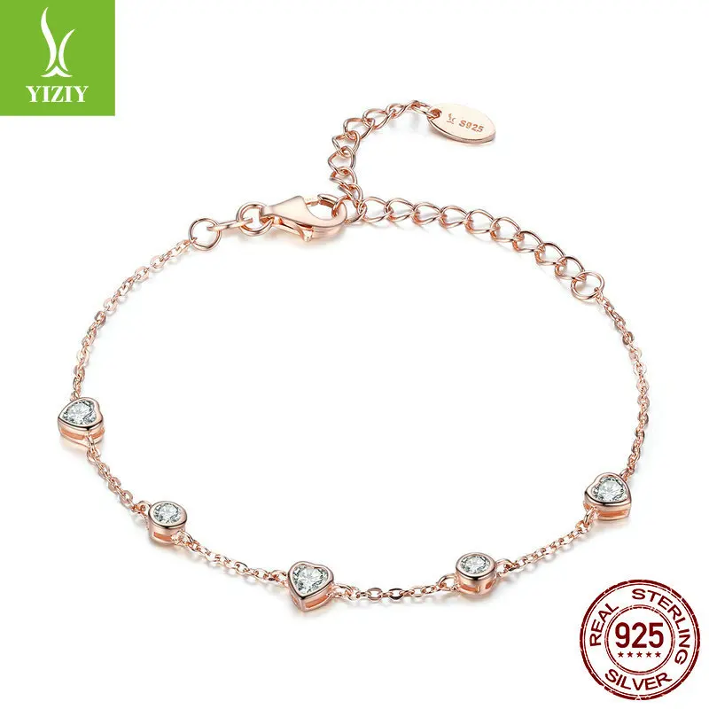 

Supply of Goods Europe And America Fashion And Personality Heart Shape S925 Silver Bracelets Simple of Beauty Bracelets Scb097