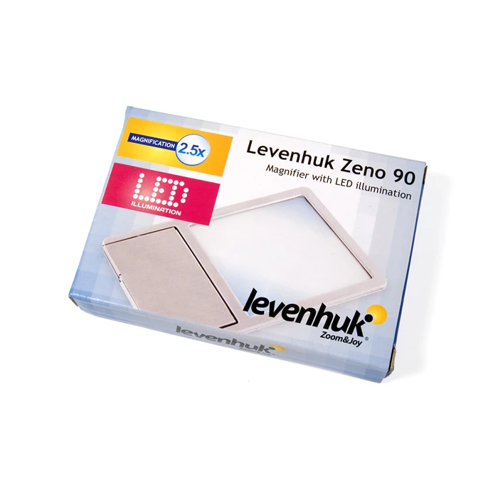 Линза Френеля Levenhuk Zeno 90, 2,5x, 48x45 мм, 1 LED, металл