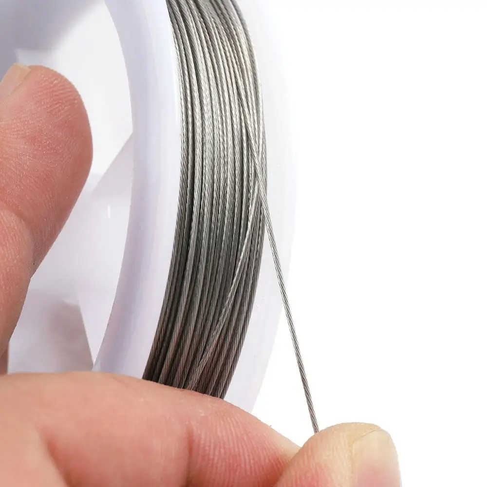 

1pc 0.3/0.38/0.45/0.5/0.6/0.7/0.8mm Stainless Steel Wire for Diy Bracelet Necklace Jewelry Craft Making Jewelry Finding