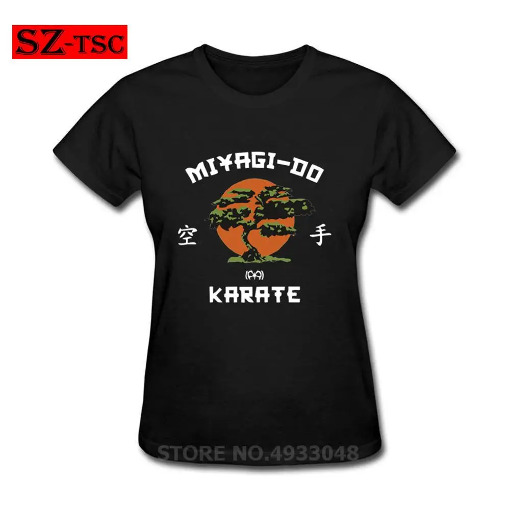 Cobra Kai Ретро рукав кунг фу футболки женская футболка Miyagi Do Bonsai дерево мальчик