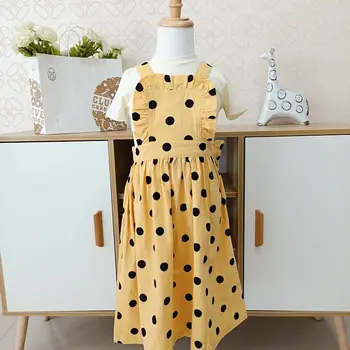 

Lashojas Toddler Girls Princess Dress Wave Point Print Dress Outfits Toddler Children Dress Girls Vestido Infantil