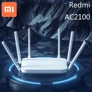 

Xiaomi Redmi AC2100 Router Gigabit Dual-Band Wireless Router Wifi Repeater with 6 High Gain Antennas Wider Coverage Mesh WIFI mi