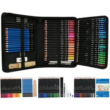 

96pcs Professional Sketch Drawing Pencils Set With Charcoal Graphite Oil Colored Pencil Painting Book Kit For Student Artist