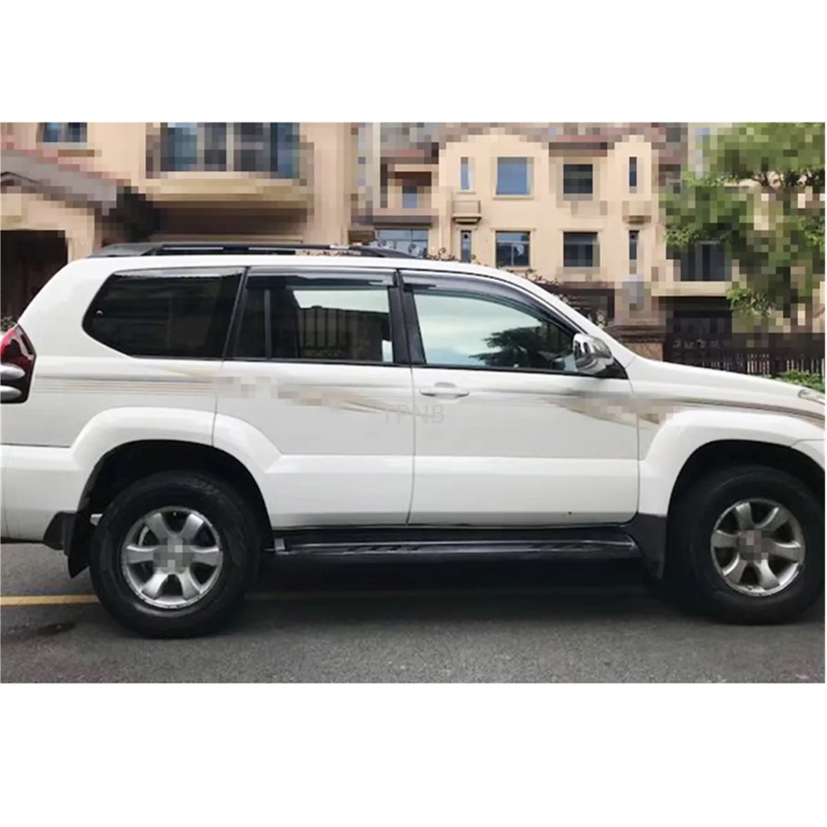 Автомобильный оконный козырек для Toyota Prado 120 FJ120 2003 2004 2005 2006 2007 2008 2009 дождь Солнце аксессуары с козырьком