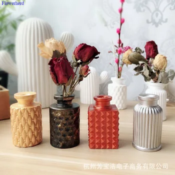 

Korean Aromatherapy Plaster Solid Mold 3D Vase Silicone Mold DIY Candle Fondant Tools Wedding Decor Vintage Home Decor