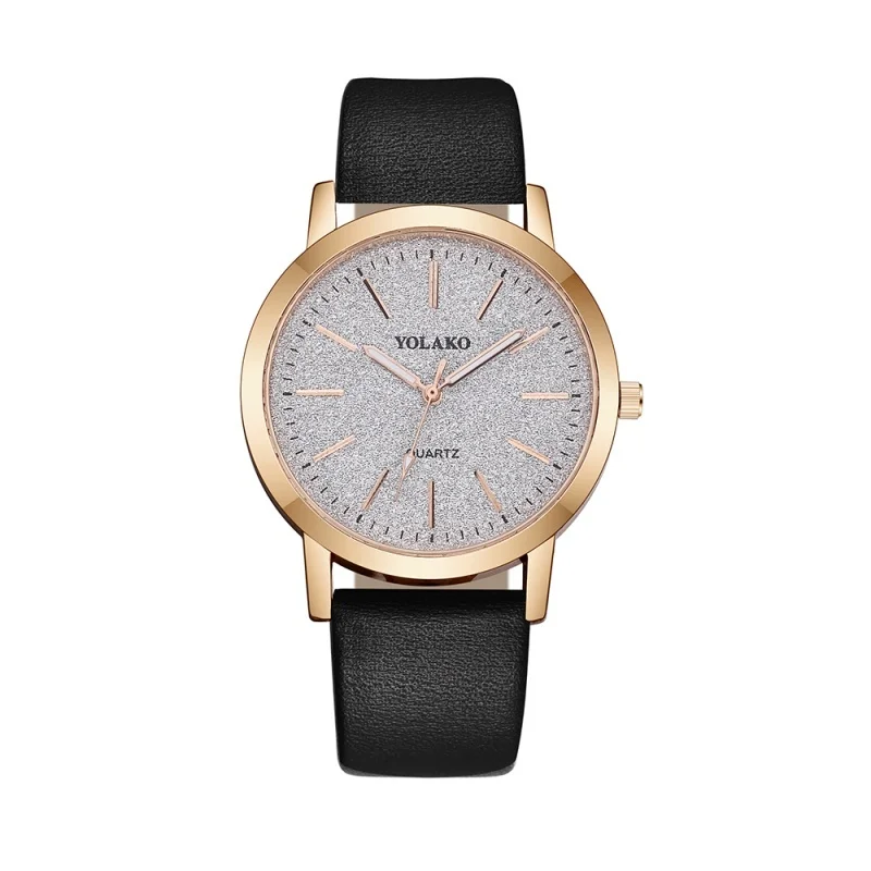 black watch 1PC Fashion Women Watches Ladies Watch Simple Leather Analog Quartz Wrist Quartz Clock for Womens Montre Femme - Цвет: black watch