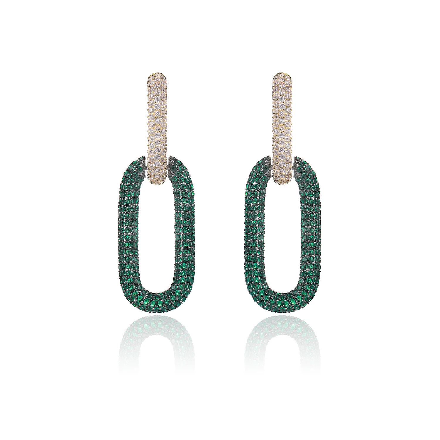 Luxury Cubic Zircon CZ Earrings,Chains Style Birthday Party Wedding Gift Fine New Jewelry CE11109